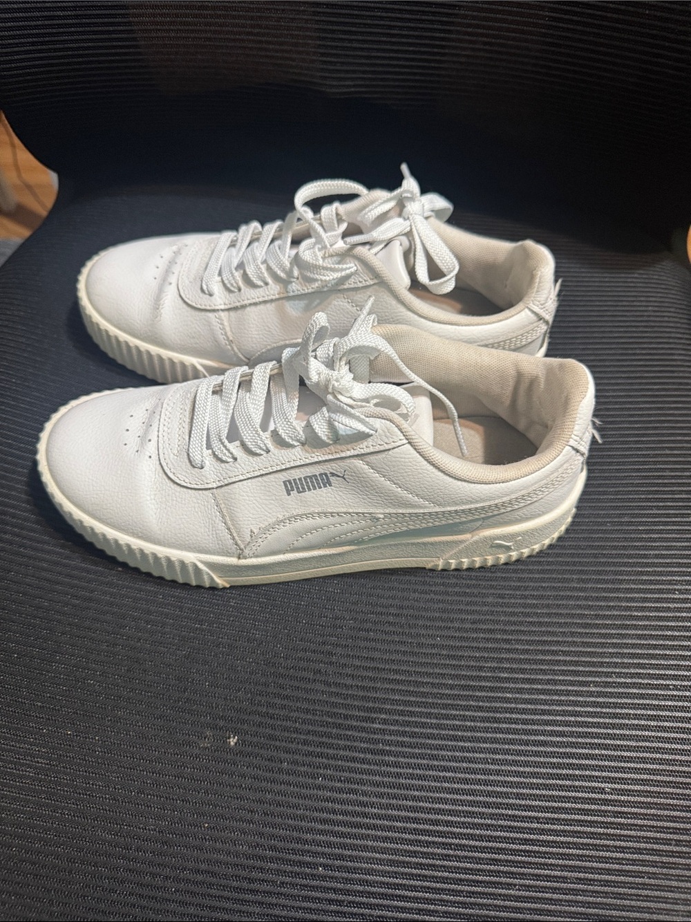 Puma White Low-Top Women's Sneakers